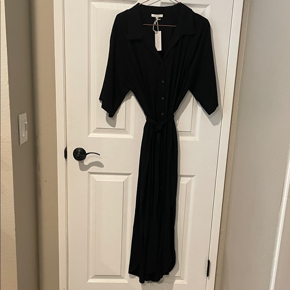 Z Supply Black Long Sleeve Dress